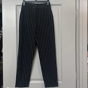 Nasty Gal NWT Pinstripe High Waist Tapered Pant